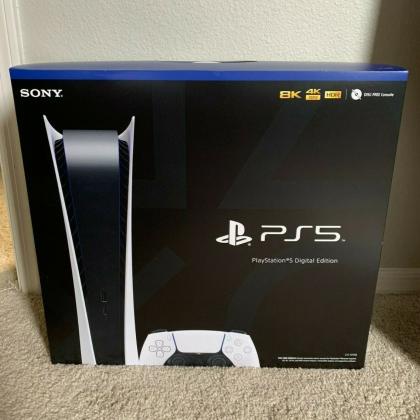 Sony PS5 PlayStation 5 Digital Edition Console - يتم الشحن في اليوم التالي! 250 دولارًا أمريكيًا
