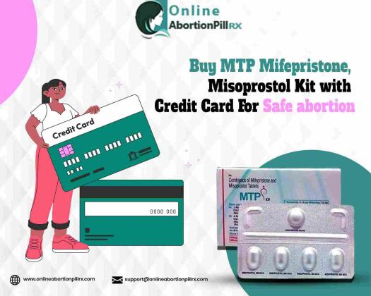 Buy MTP Mifepristone, Misoprostol Kit with Credit Card For Safe abortion