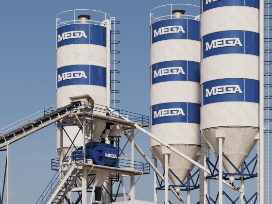 CONCRETE BATCHING PLANT 90 m3 - TWINSHAFT MIXER (ITALIAN)-CA