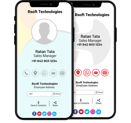 Digital Business Visiting Cards | Create, Customize & Share with RCards